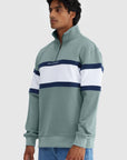 ORTC - Triple Panel Quarter Zip - Seafoam & White