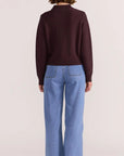 STAPLE THE LABEL-   PEYTON JUMPER.  Mahogany