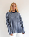 ALL ABOUT EVE - Paloma LS Stripe Tee - Nautical