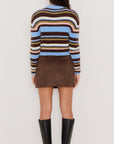 MINK PINK POET FLUFFY STRIPE SWEATER