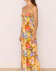 MINK PINK - Bold Scarf Print Rosin Midi Dress With Cut Out