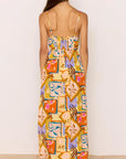 MINK PINK - Bold Scarf Print Rosin Midi Dress With Cut Out