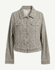 CORFU - Summer Geo Linen Printed Long Sleeve Jacket