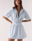 SOVRE - Atlas Mini Dress. Vista Blue