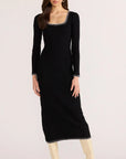 MINK PINK SANA BLANKET STITCH KNIT DRESS