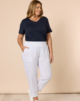 GORDON SMITH - Sarah Linen Pant - Natural White