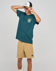 MAD HUEYS - Croc Captain SS Tee Atlantic