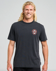 THE MAD HUEYS - Shark Tins SS Tee - Washed Black