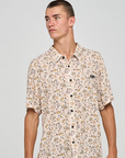 MAD HUEYS - Croc Captain SS Woven Shirt - Cement