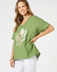 THREADZ - Amazon Forest Print Top - Green