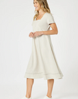 GORDON SMITH - Lino Le Marais Dress - Natural