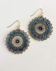 WE THE CARTEL - Francesca Beaded Earrings - Blue