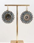 WE THE CARTEL - Francesca Beaded Earrings - Blue