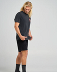 THE MAD HUEYS - Shark Tins SS Tee - Washed Black