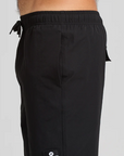 MAD HUEYS - Triple Anchor 18th Swim Volley Short - Black