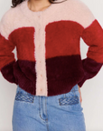 MINK PINK - Elodie Cardigan - Pink/Red Stripe