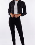 SILENTTHEORY- Courtney Crop Jacket Black
