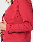 THREADZ - Maggie Denim Jacket - Red