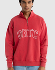 ORTC - Duke Logo Quater Zip Vintage - Red