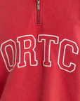ORTC - Duke Logo Quater Zip Vintage - Red