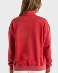 ORTC - Duke Logo Quater Zip Vintage - Red