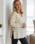 Threadz Jackie Stripe Knit - Natural
