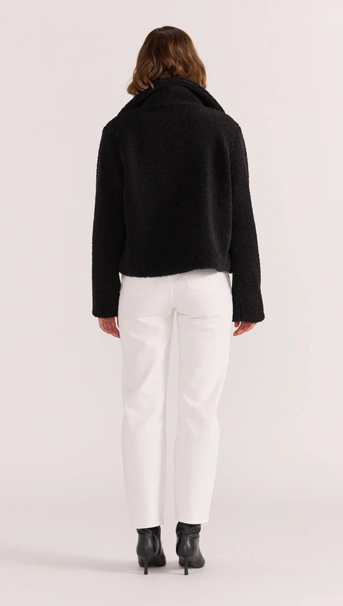 STAPLE THE LABEL-  Tate Sherpa Jacket.  Black