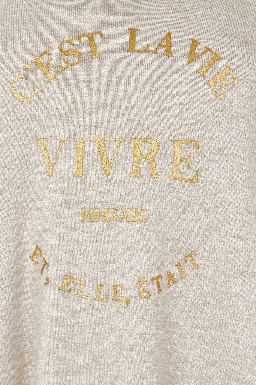 THREADZ- Cest La Vie Knit. Natural.       THRE-44920