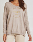 THREADZ- Cest La Vie Knit. Natural. THRE-44920
