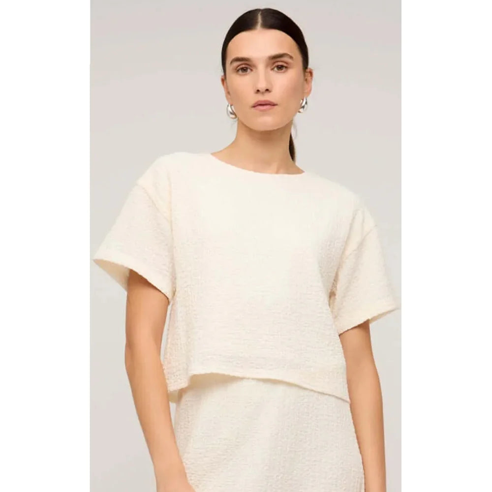 STAPLE THE LABEL - Top Lyric Boxy Crop Tee