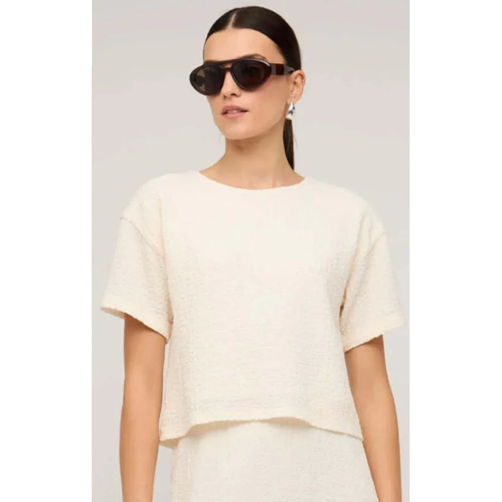 STAPLE THE LABEL - Top Lyric Boxy Crop Tee