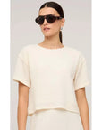 STAPLE THE LABEL - Top Lyric Boxy Crop Tee