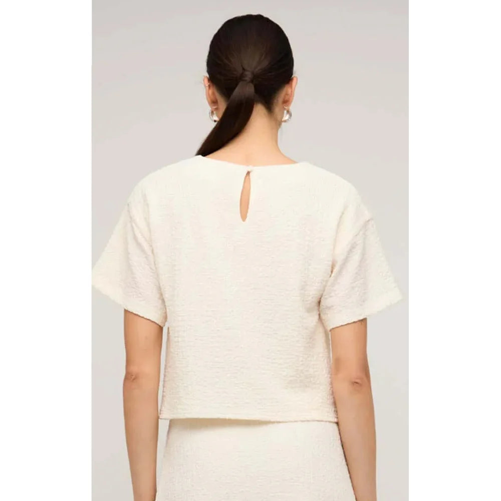 STAPLE THE LABEL - Top Lyric Boxy Crop Tee