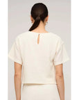 STAPLE THE LABEL - Top Lyric Boxy Crop Tee