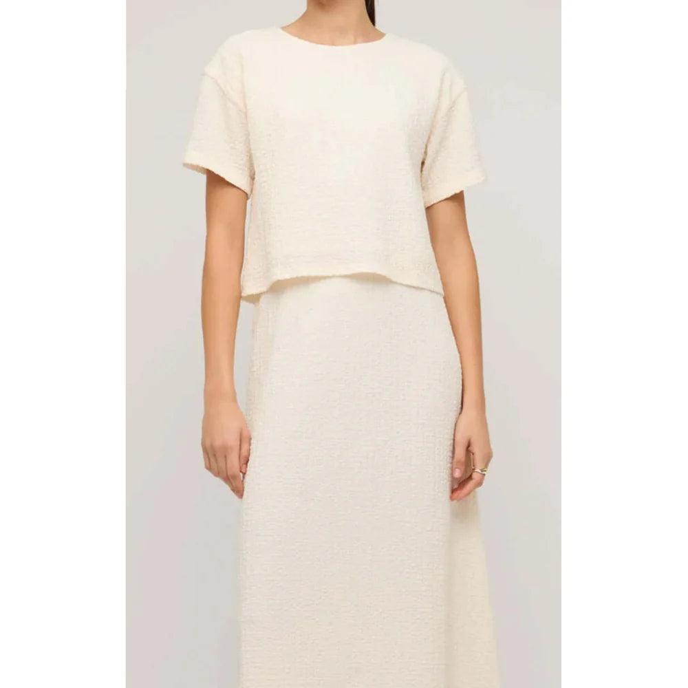 STAPLE THE LABEL - Top Lyric Boxy Crop Tee