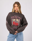 ALL ABOUT EVE - Aurora Box Crew - Washed Black