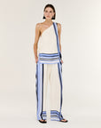 STAPLE THE LABEL - Stripe Relaxed Wide-Leg Low Rise Pants