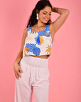 GO GIRL-  MARINA CROP TOP - SEYCHELLES WHITE