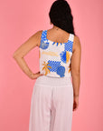 GO GIRL-  MARINA CROP TOP - SEYCHELLES WHITE