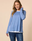 THREADZ - Alicia 2 In One Top - Blue