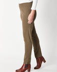 LUNA SKY FULL LENGTH COTTON PANT(COTTOLENE - the new bengaline) - KHAKI 25963- SC