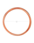 Trinity Interlocking Bangles Rose Gold Plated Brida|3-1070-A