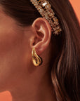 Lustre and Sage Droplet 18K Gold Plated Earrings