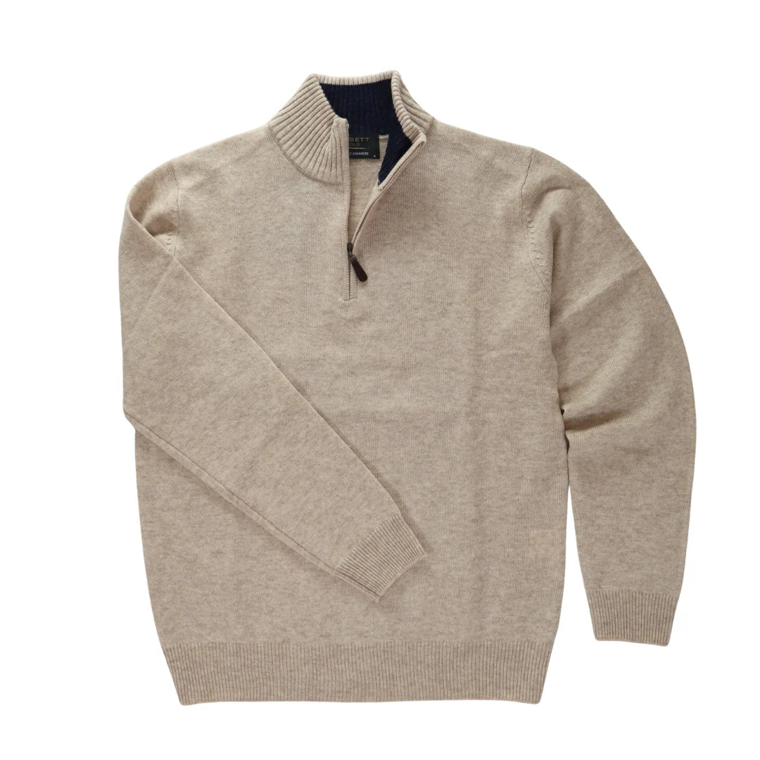 ANSETT GOLD- Ansett Merino Cashmere Half-Zip Jumper