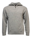 ANSETT GOLD- ANSETT PURE NEW WOOL 1/2 ZIP KNIT Oat