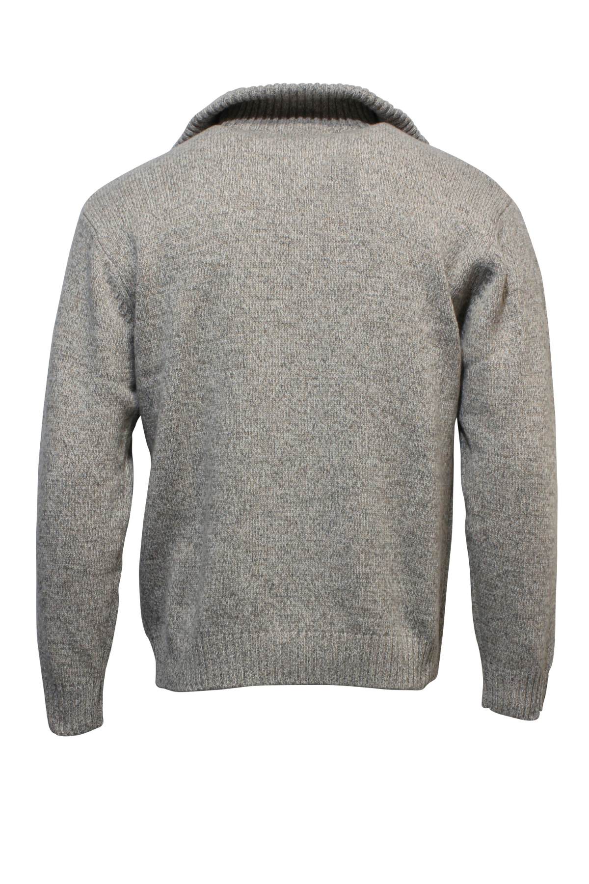 ANSETT GOLD- ANSETT PURE NEW WOOL 1/2 ZIP KNIT Oat