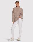 BELLE AND BLOOM The Academy Turtleneck Jumper - Oat