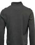 BACK BAY-  BACK BAY GARMENT DYED 1/4 ZIP FLEECE.  OLIVE