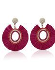 Pink Margarita Statement Earrings