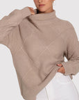 BELLE AND BLOOM The Academy Turtleneck Jumper - Oat